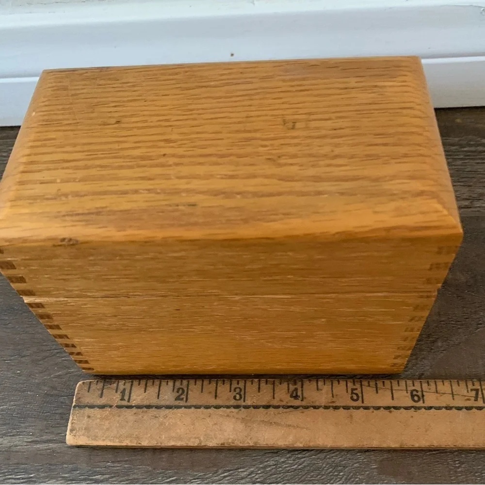 Wooden box with Dove Tailed Corners